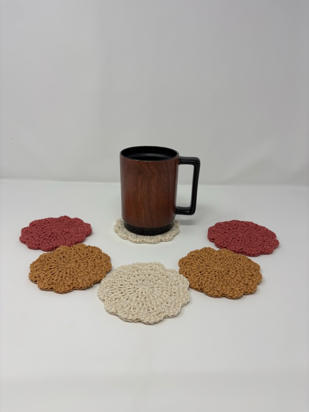Desert Sands Crochet Coasters (Set of 6)